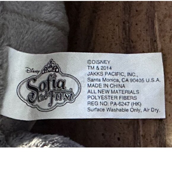 Disney Sofia the First Clover the Bunny plush stuffed animal toy 8" 2014 - Picture 4 of 4